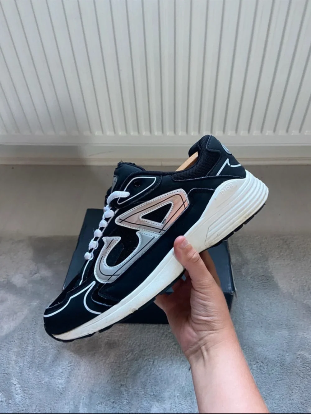 Dior Navy and White Men's Sneakers